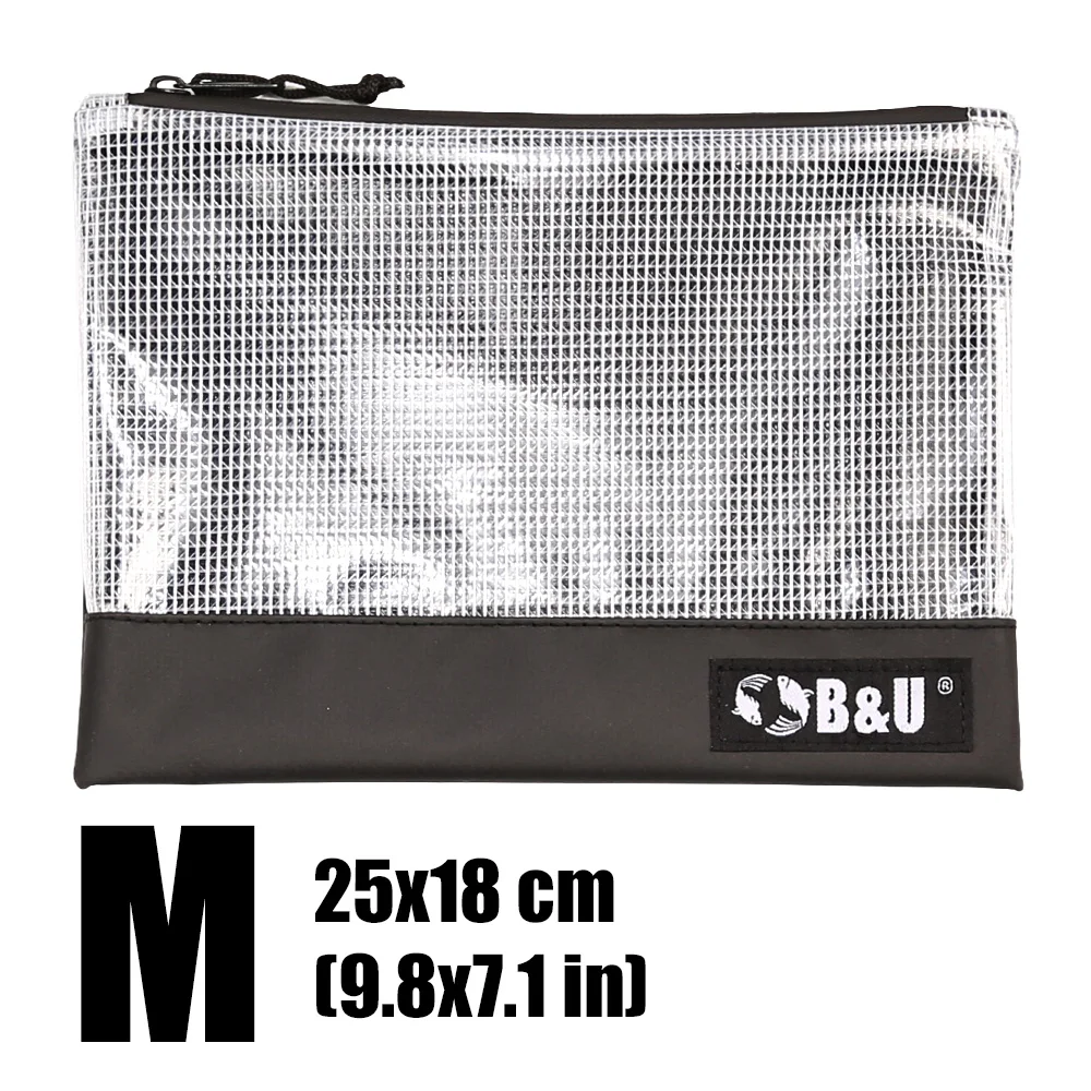 B&U Tragbare Angeltasche, Aufbewahrungstasche für Angelzubehör, wasserabweisender Reißverschluss, Organizer für weiche Köder und harte Köder