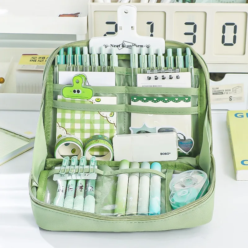 12 Layers Panda Large Capacity Pen Case High Appearance Stationery Box For Girls And Boys Stylish Functional Cute Pouch