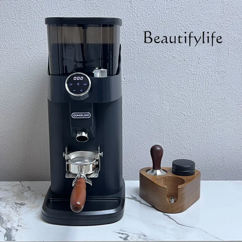 American Commercial Electric Grinder Italian Coffee Bean Quantitative Grinding Machine