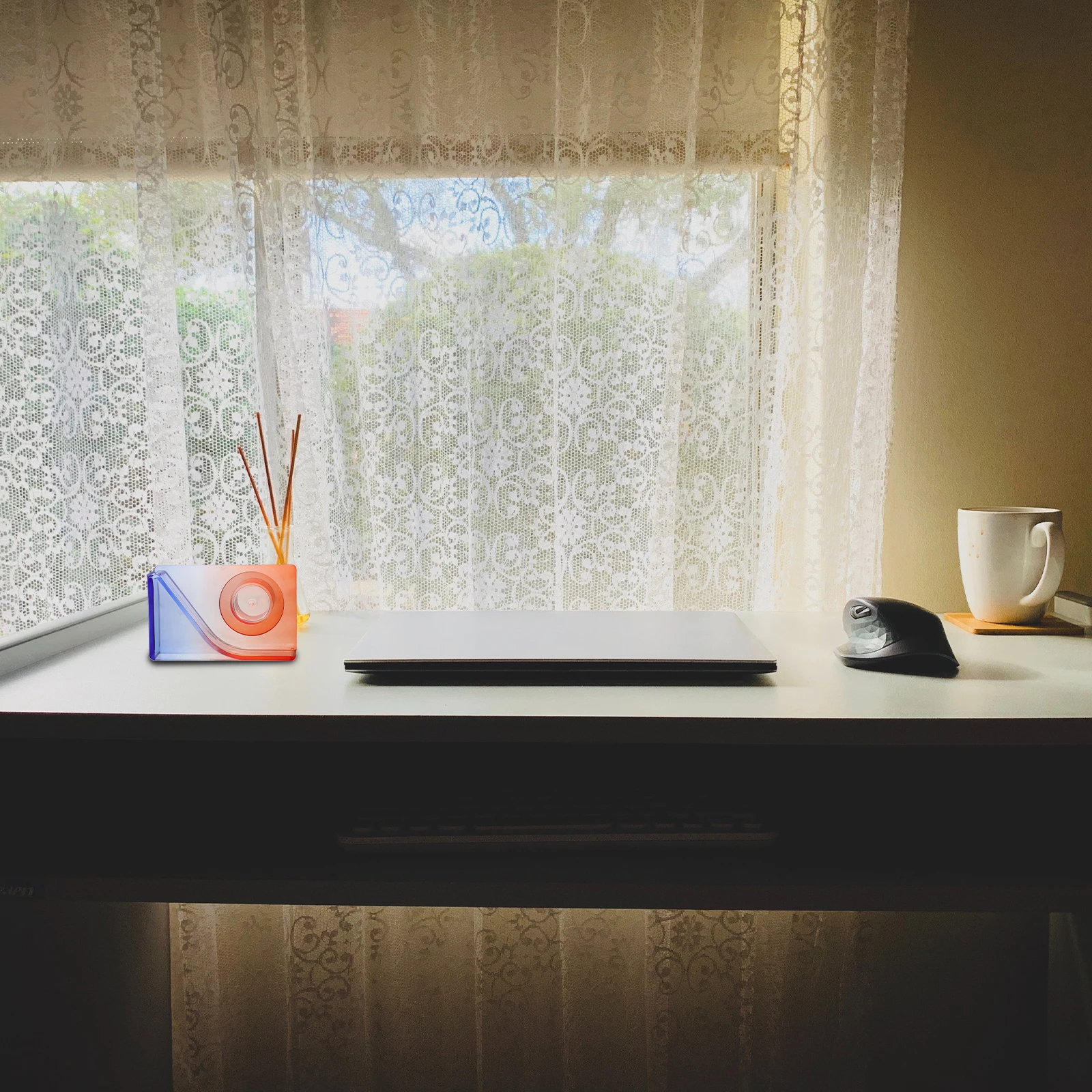 

Tape Cutter Dispenser Multifunctional Portable Sticker Accessory for Desk Home Office Kids Craft Projects Storage