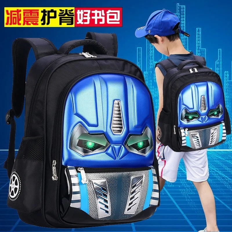 Transformers Single/Double Shoulder Handheld Backpack Portable Large Capacity Cartoon Anime Surprise Gift Children's Backpack