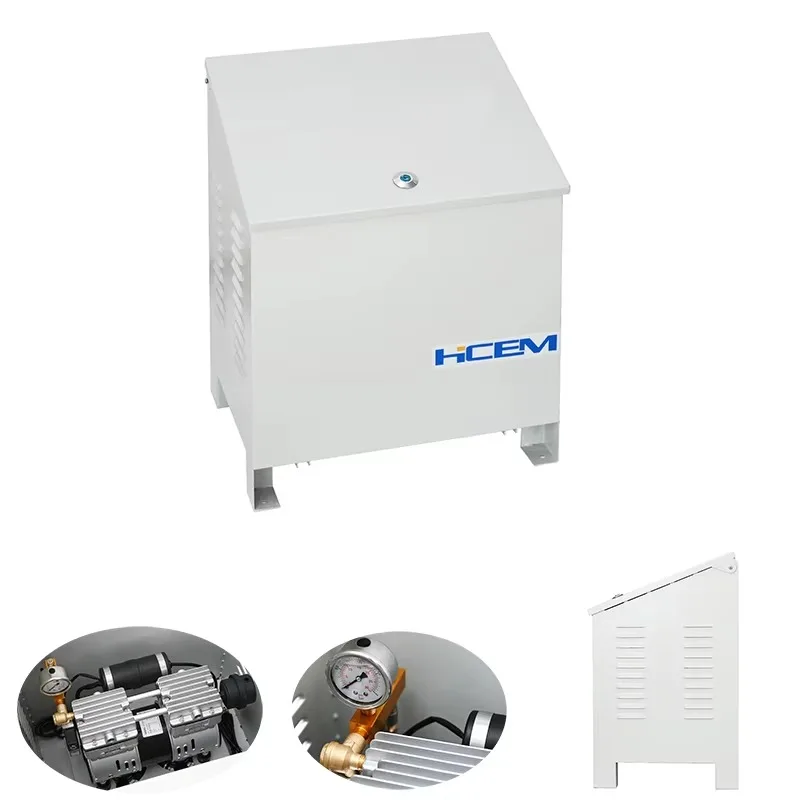 DC12V 1HP Brushless DC Motor Compression Pump Oil Free Piston 12v Compressor Head Pump with Cabinet