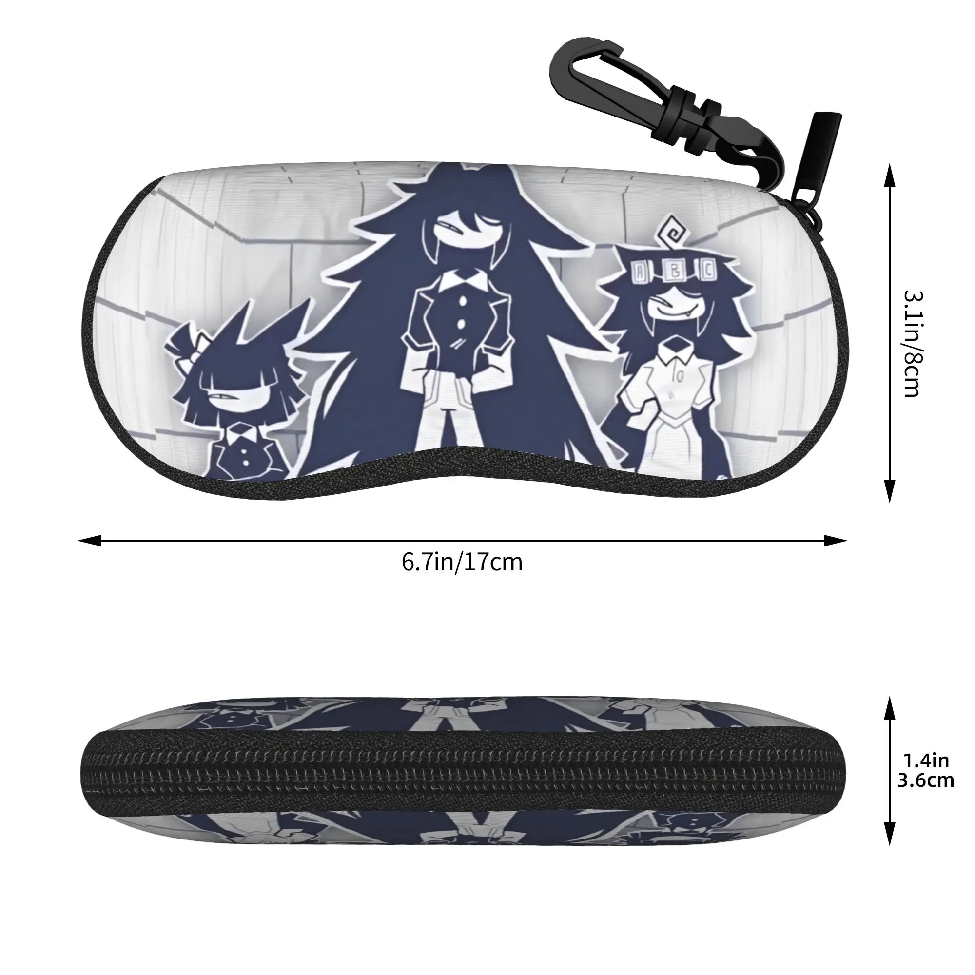 Miss Circle Cartoon Anime Glasses Case Men Women Accessories Fundamental Paper Education Eyewear Storage Box Eyewear Container