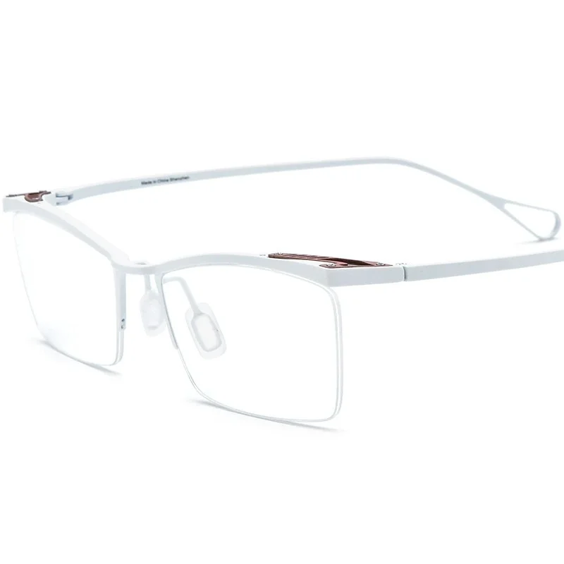 

Belight Optical Japan Design Cool Fashion Style Pure Titanium Half Rimless Frame Men Prescription Eyeglasses Eyewear 185920
