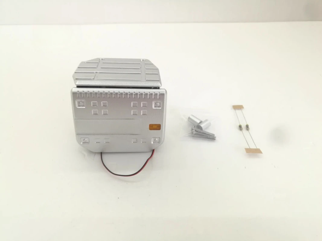 

Алюминиевый сплав с ЧПУ, воздушный фильтр, ящик для инструментов, аксессуары для 1/14 Tamiya RC Truck Trailer, самосвал Volvo 56360, детали для обновления автомобиля своими руками