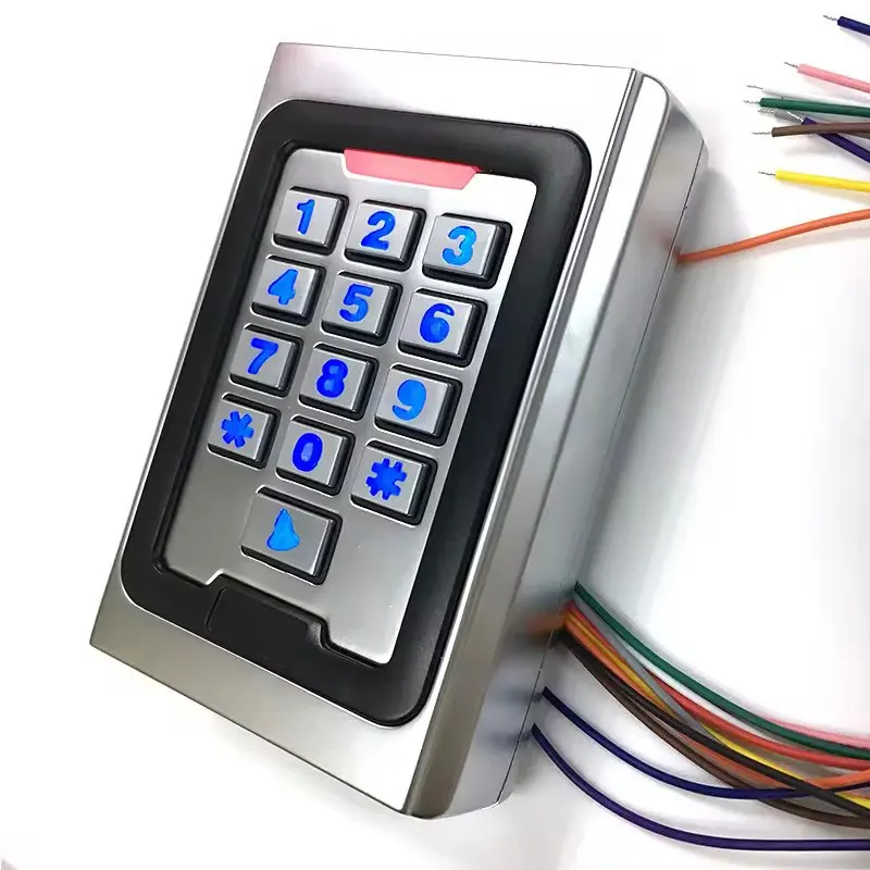 RFID Metal Access Control Anti-Vandal Metal Case 2000 Users Proximity ID 125k Standalone Keypad One Door Access Control System