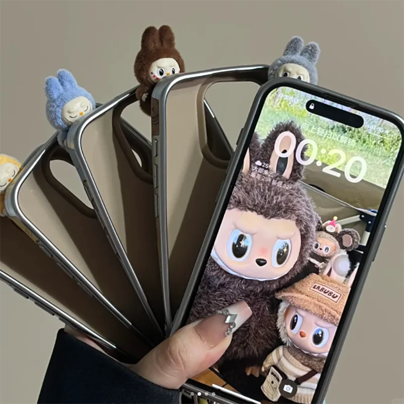 2024 New ns Cartoon Cute 3d Doll Handheld Rope Apple 16 Phone Case New Iphone 15 Promax All Inclusive 14 Pro Anti Drop 13 Pro