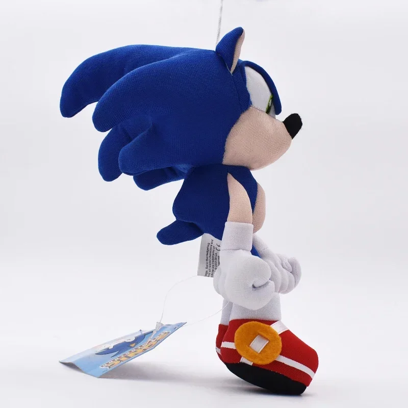 New Selling 30cm Shadow Blue Animated Plush Toy Sonic Doll Children's Soft Plush Hedgehog Doll Pp Cotton Kids Birthday Gift - view 5