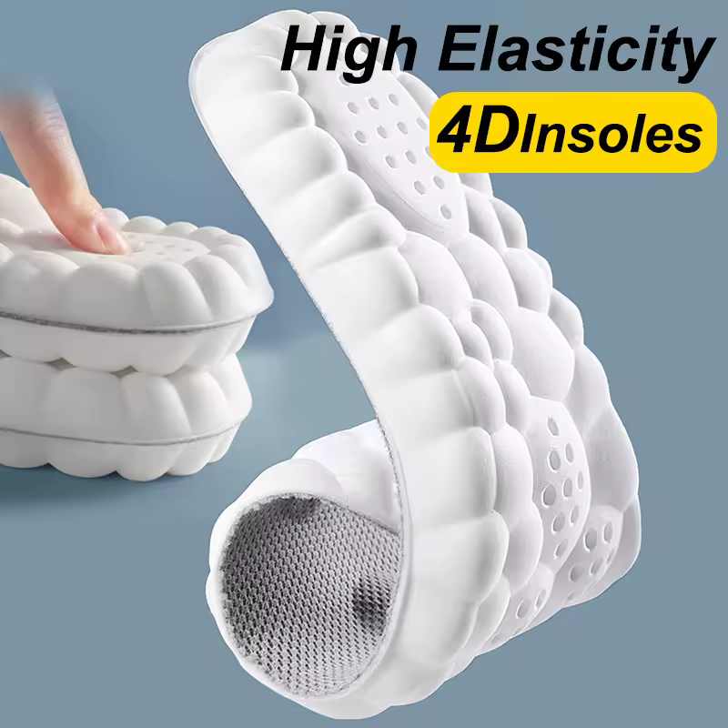 High Elasticity Latex Sport Insoles Soft Shoe Pads Arch Support Orthotic Insoles Breathable Deodorant Shock Absorption Cushion - Image 5