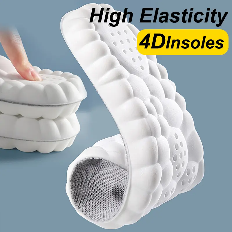 High Elasticity Latex Sport Insoles Soft Shoe Pads Arch Support Orthotic Insoles Breathable Deodorant Shock Absorption Cushion - Image 5