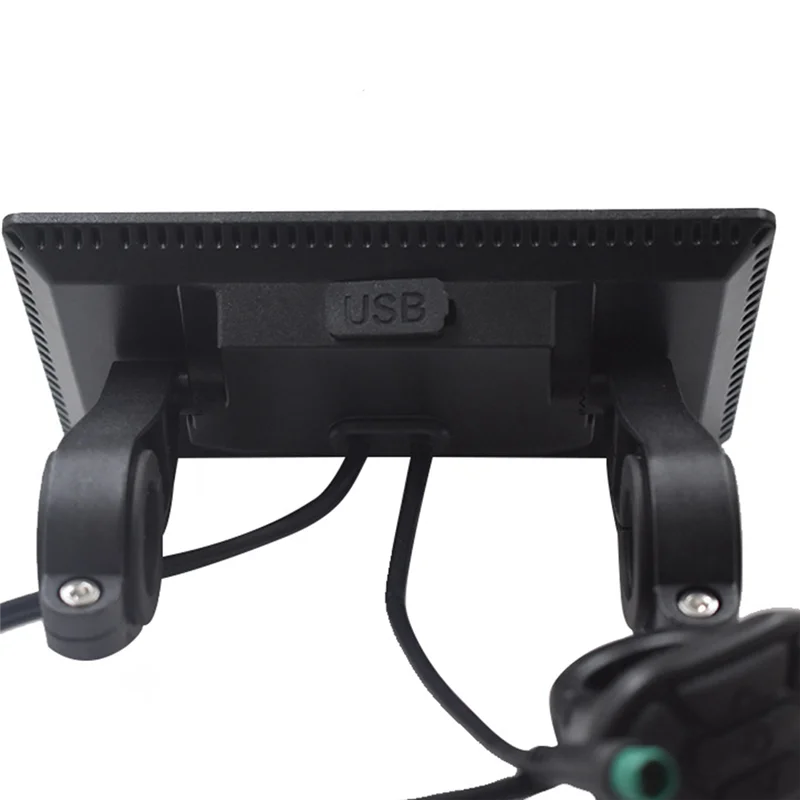 عداد سرعة الدراجة والكمبيوتر ABKQ-24V إلى 60V H8 - شاشة LED مقاومة للماء للدراجات الإلكترونية مع قابس 5Pin