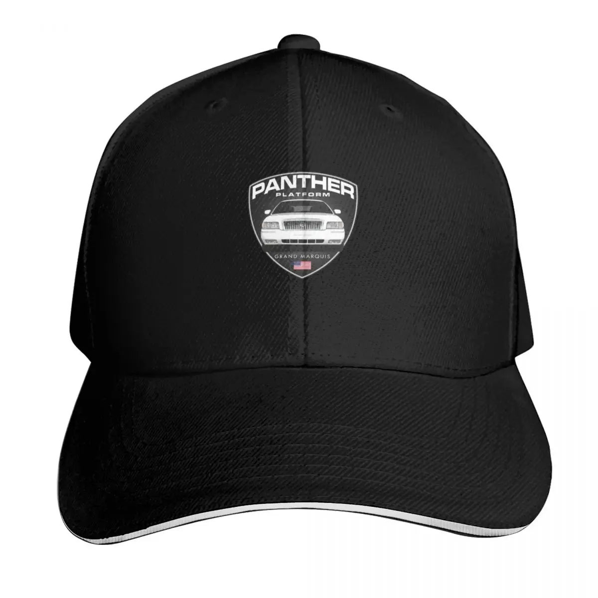 Panther Platform - Grand Marquis White Car Baseball Cap Men Women Casual Summer Sport Sun Cap