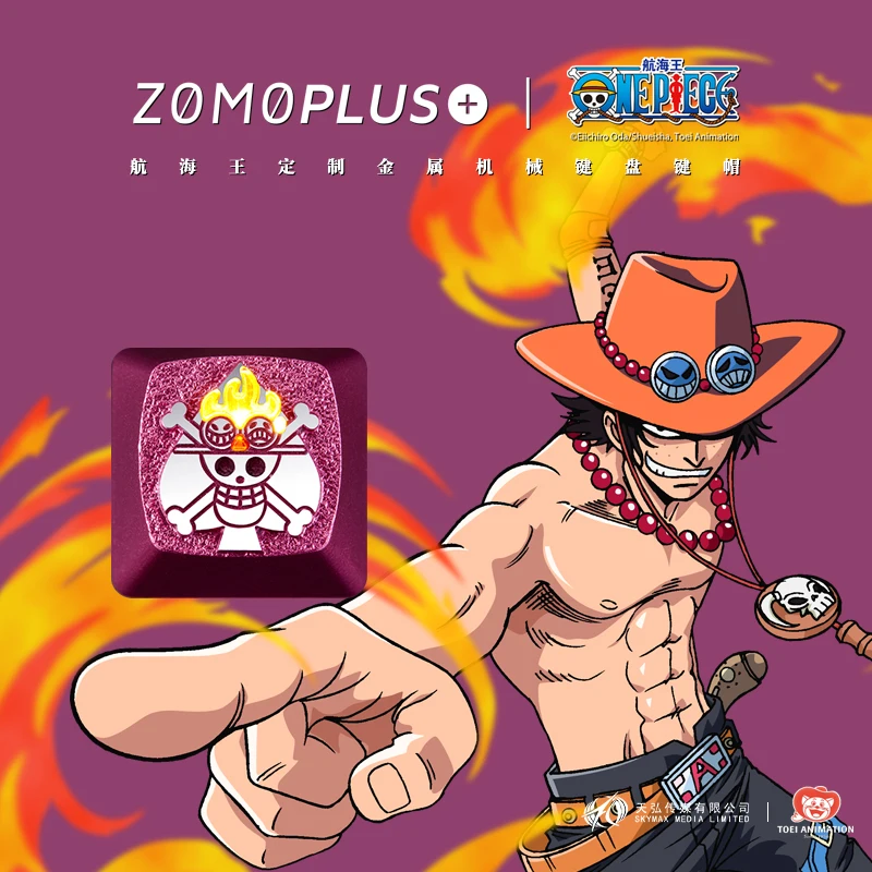 ZOMO PLUS X ONE PIECE BATTLE OF MARINEFORD ALUMINUM ARTISAN KEYCAP ACE BUGGY WHITEBEARD MARINE MECHANICAL KEYBOARD KEYCAP