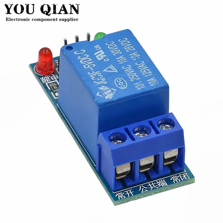 Module de relais 5V, 1 canal, 10 pièces, niveau bas pour le contrôle des appareils électroménagers SCM