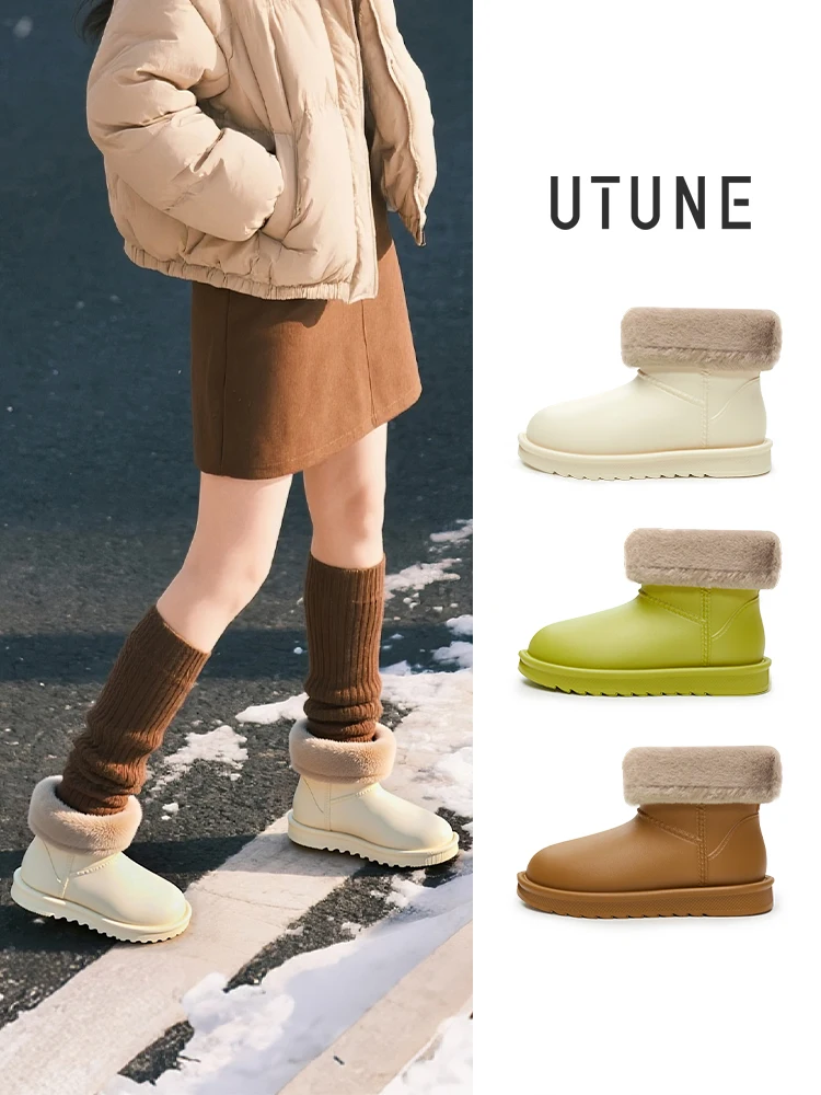 

Женские утепленные флисовые зимние сапоги-тапочки на каблуке для дома и улицы, нескользящие, теплые