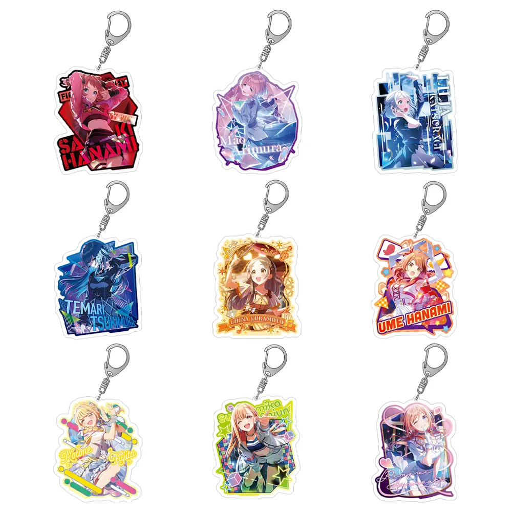 Lucky Seven Store The Idolmaster Official game character Acrylic keychain anime peripheral Bag pendant Boys girls holiday gift