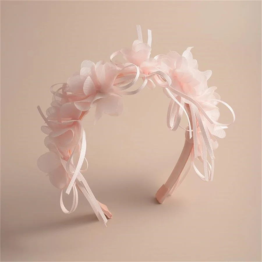 1pcs Bride Wedding Hairband Artificial Flower Crown Headband Hair Accessories Women Girls child Sweet Floral Hair Hoop Headwear