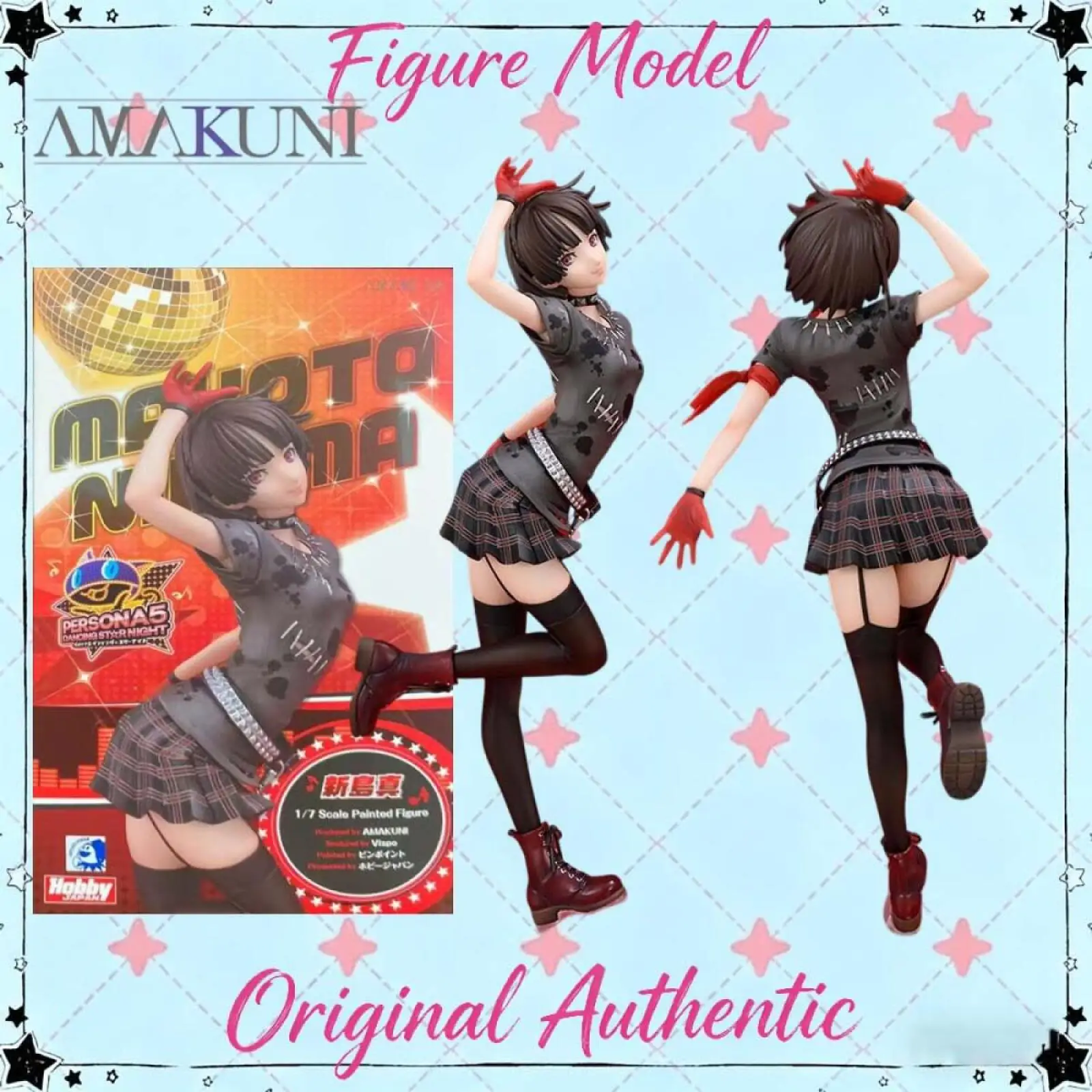 Figura Original de Amakuni Persona 5: Dancing In Starlight, Niijima Makoto, Artículo Coleccionable de Anime