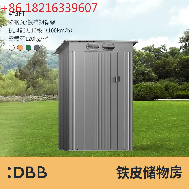 

Мобильная деятельность Жестяной универсальный домик Комната для инструментов на открытом воздухе Двор Открытый сад Простой двор