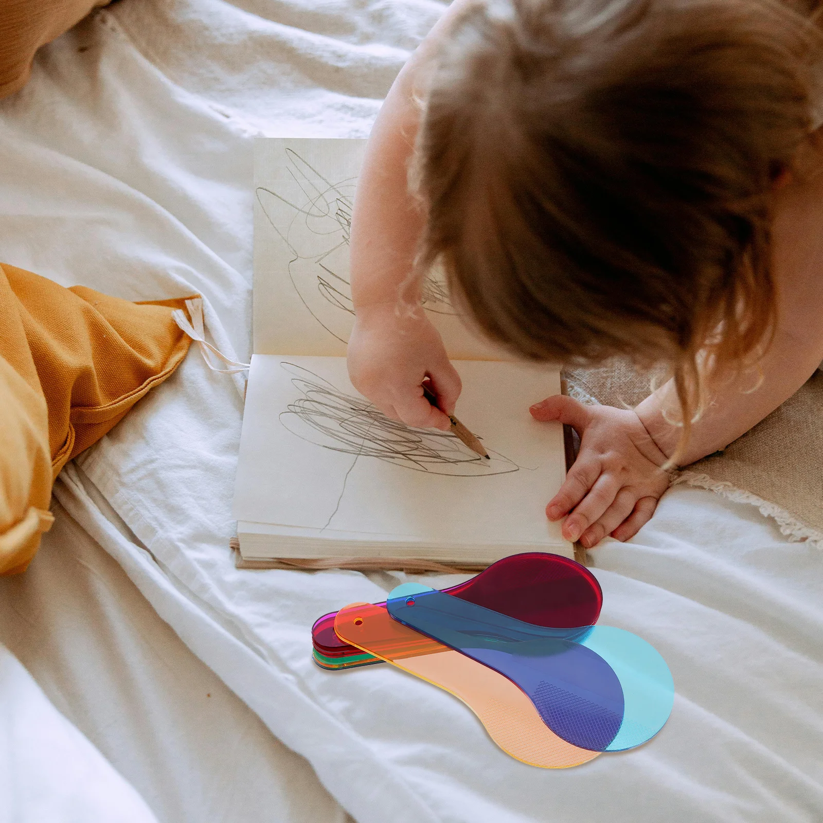 Colorful Translucent Sheets Smooth Edge Acrylic Color Mixing Lenses For Kids Science Learning Teaching Aid Educational