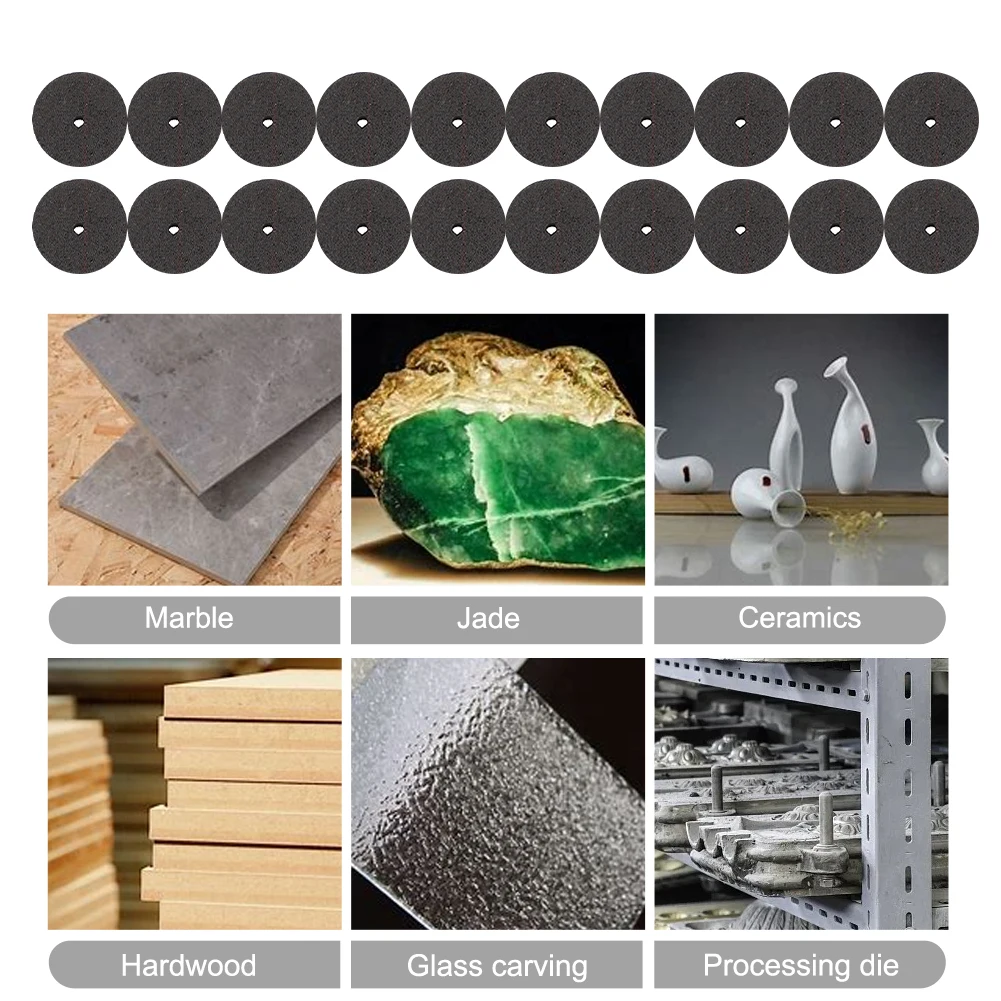 Efficient Cutting Discs Circular 24mm 36pcs Abrasive For Metal Grinding Wheel Plastic Power Tool Ressin Rotary