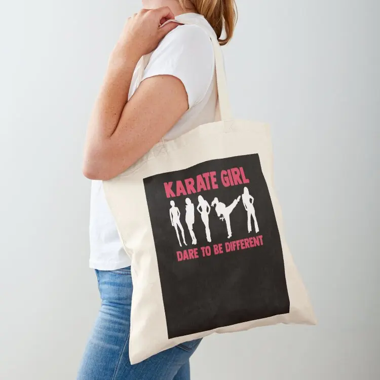 

Karate Girl Dare to be Different Karate Fighter Martial Arts Tote Bag canvas bags tote bag canvas Canvas