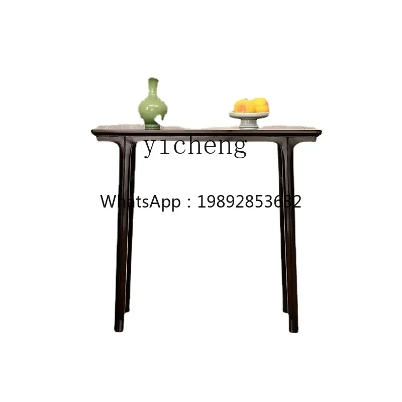 ZZ Rosewood Furniture Purple Sandalwood a Long Narrow Table Altar Chinese Household Flat Head Console Tables