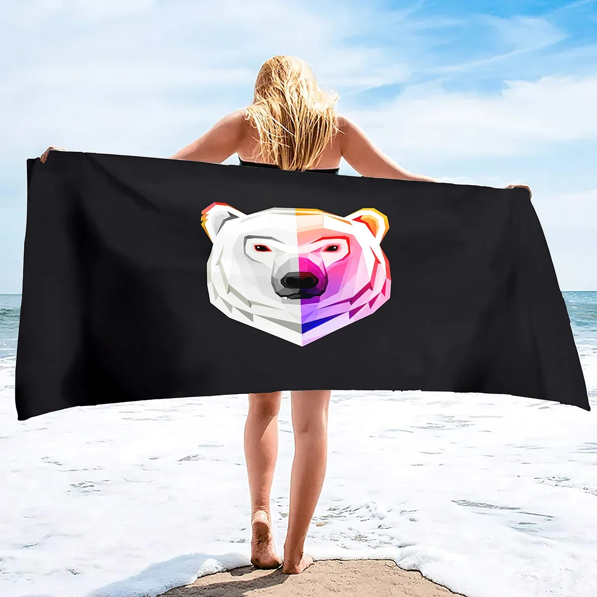 

Abstract Art Microfiber Oversized Beach Towel Thin Sand Free Towels Travel Swim Pool Yoga Camping Beach Essentials Accessories