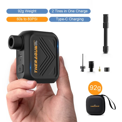 Imagen 1 del producto Mini bomba portátil para bicicleta, inflador de aire recargable, 100PSI, 5V, tipo C, accesorios para bicicleta, neumáticos Schrader Presta, U1Pro