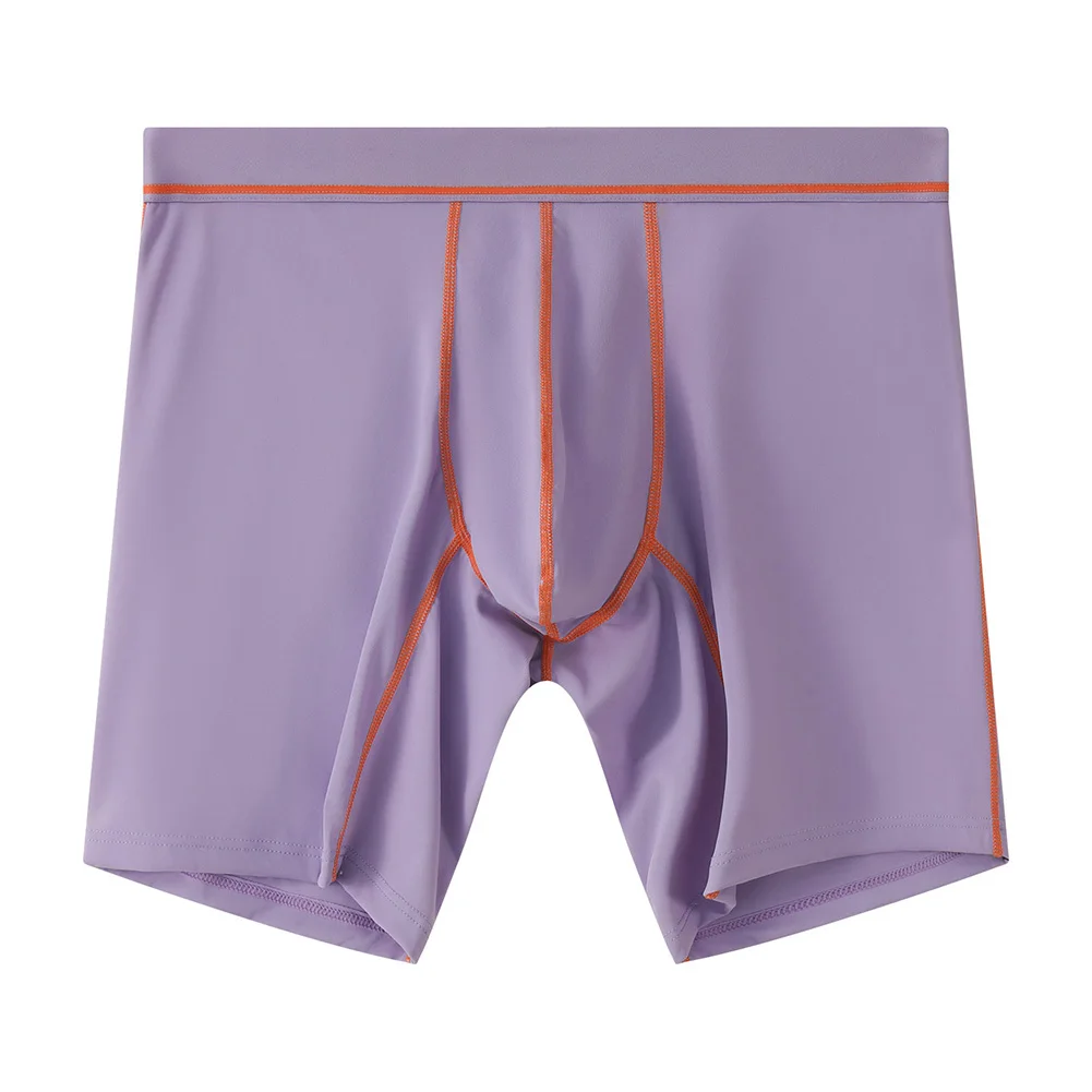 

2026 Men Large Pouch Lengthen Underwear Stretch Boxers Breathable Lingeries For Man Bikini Anti-chafing Panties Quick Dry Trunks