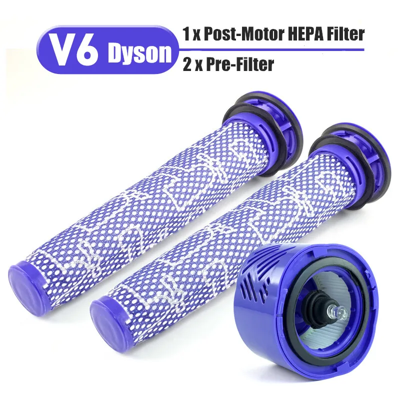 Pre Post-Motor Hepa Filter Kit Voor Dyson V6 Dc59 Stofzuiger Onderdelen Fit