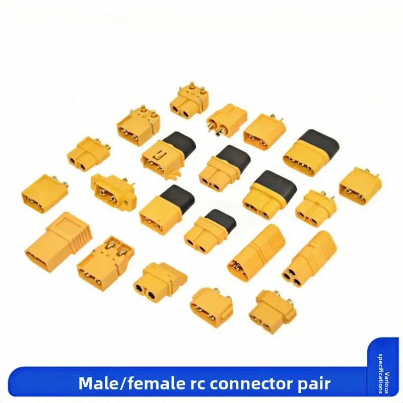 XT60H-M/F Model Aircraft Plug Connector Set Male And Female Compatible with XT60 PT PW PM PB 60E 60L - Aircraft Connectivity