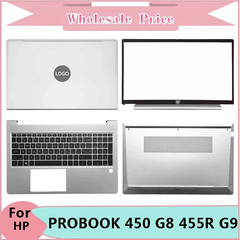 

New For HP PROBOOK 450 G8 455R G9 ZHAN 66 15 G4 G5 Laptop LCD Back Cover Front Bezel Upper Palmrest Bottom Case Keyboard Hinges