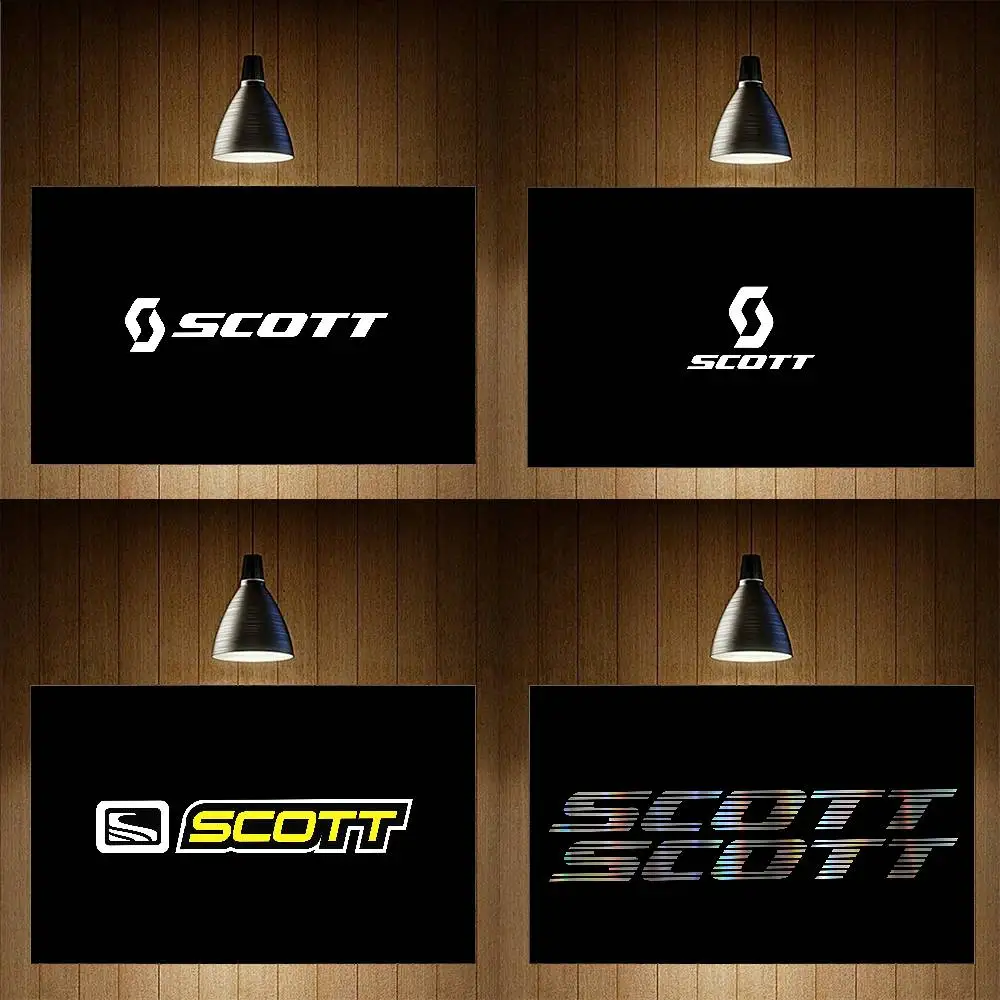S-Scott Bicicleta Bandeira Quintal Idéia Para Festa Banner Mesa Decoração de Parede Tapeçaria Poliéster Impresso Garagem ou Exterior