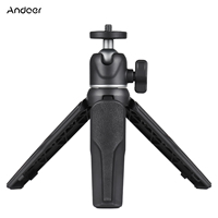 Andoer MT-08 Mini Extendable Desktop Tripod Handheld Photography Bracket Stand with Flexible Ballhead 1/4 Inch Screw Mount