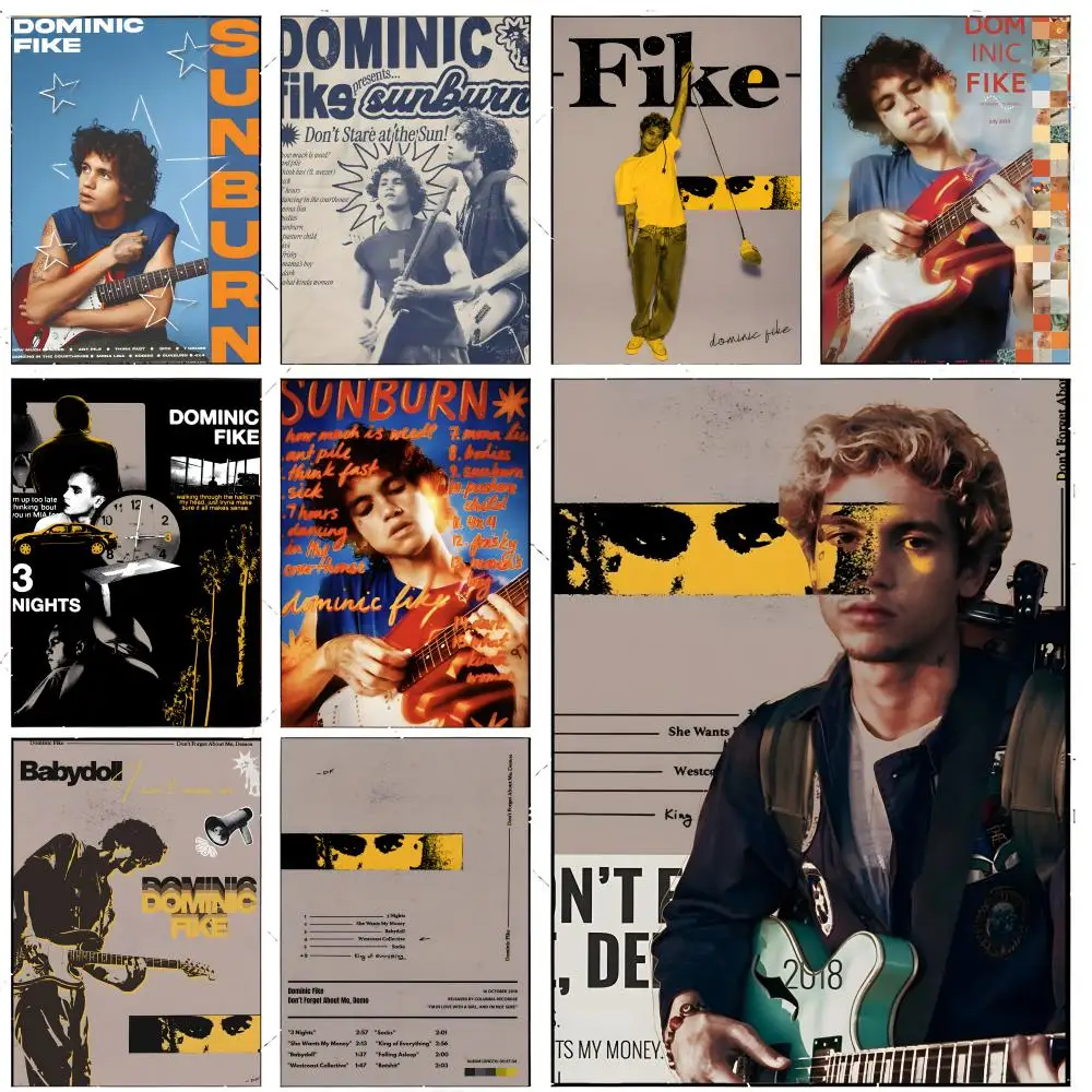 singer poster D-Dominic Fike Poster Premium Decor Art & Gift for Household Lounge Home Ornaments