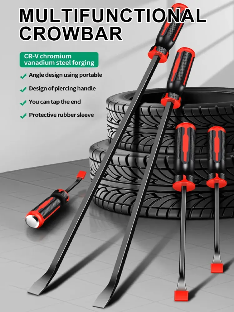 Multi-function Long Tire Crowbar Heavy Duty Ferramenta de Substituição de Pneu Car Pry Bar Cv-r Removal Hand Tools 30 ° a 24