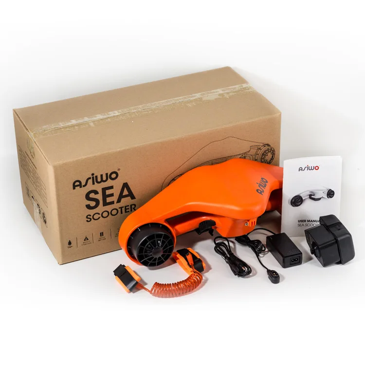 Lightweight 4kg Kids Handheld Electric Underwater Scooter Diving Propeller Thruster 96W Power 1.5m/s Speed 30 Mins Long Runtime