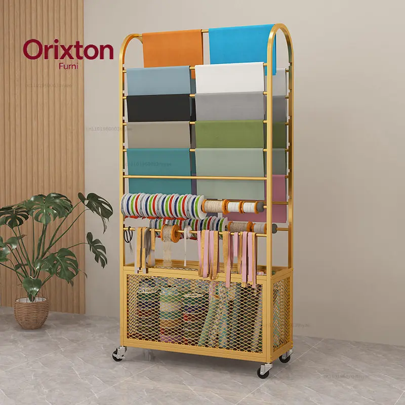 Flower shop flower shelf display rack, wrapping paper storage rack, ribbon ribbon rack, special shelf for flower shop materials