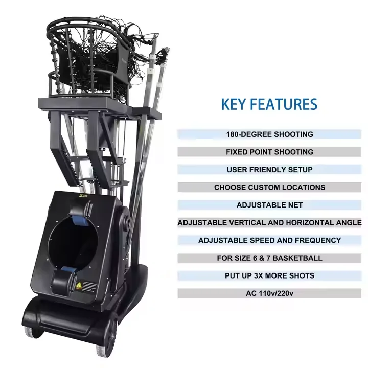 Top Selling Intelligent Return Shooting Basketball Trainer Machine Intelligent Basket Ball Training Shot Equipment