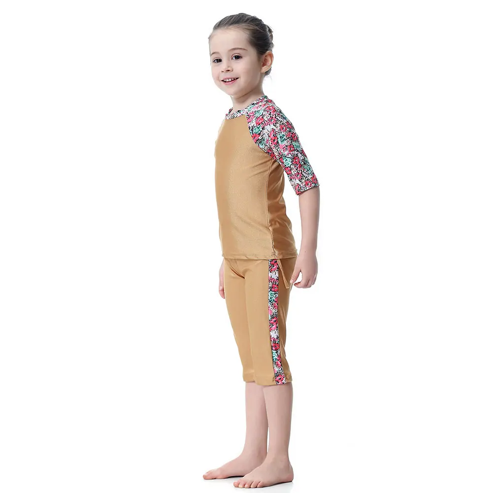 Traje de baño musulmán de nailon de secado rápido, top y shorts - imagen 3