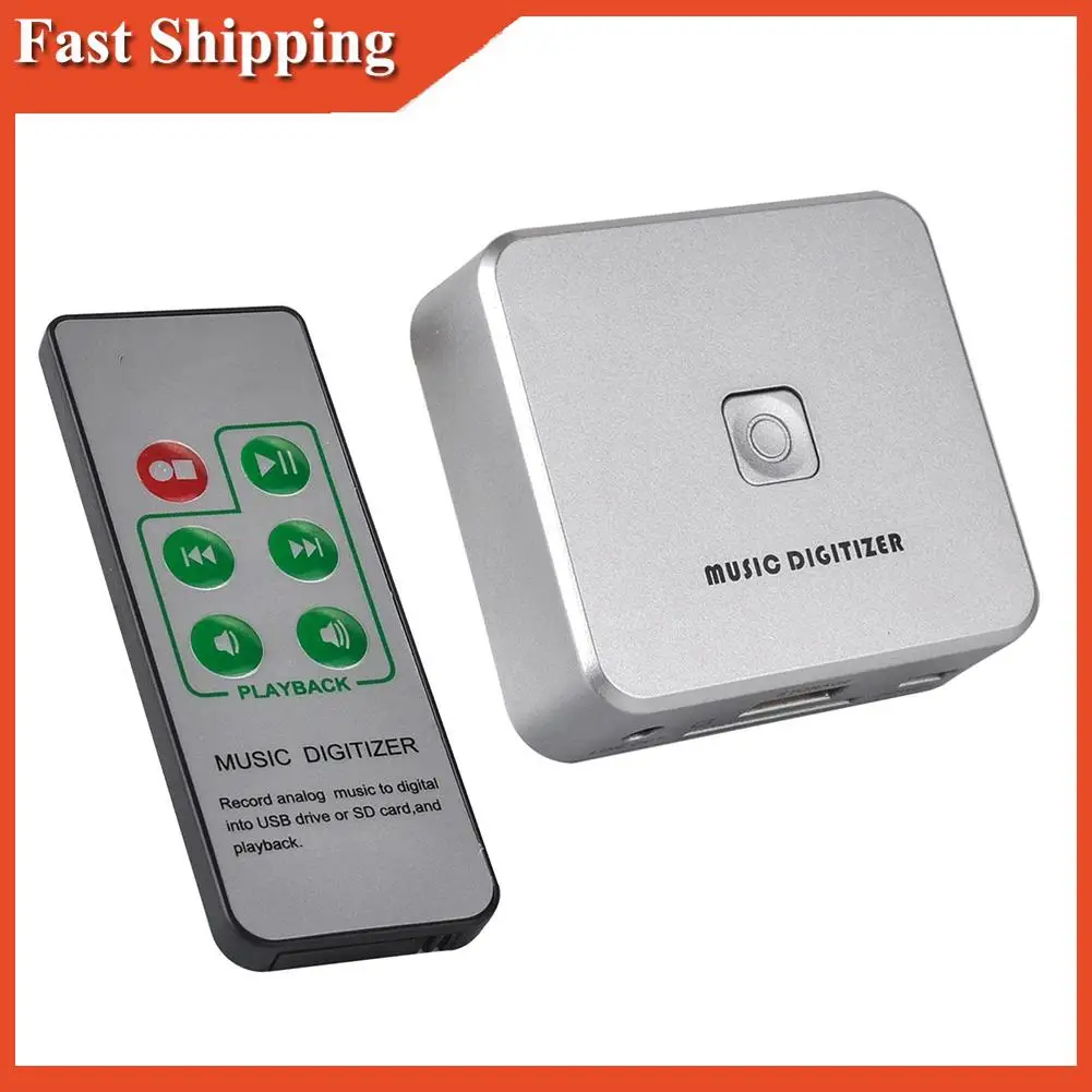 Boîte enregistreur de Capture Audio, numériseur de musique efficace, conversion de la vieille musique analogique en MP3, prise en charge de la clé USB ou de la carte SD