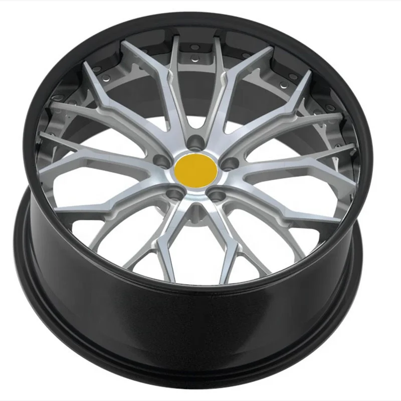 عجلة مخصصة 6061-T6 حافة سيارة مزورة من الألومنيوم عجلة مصنوعة من خليط معدني 23 5 فتحات مسمار