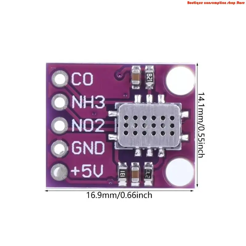 L9NA MICS-6814 CO VOC NH3 Comprehensive Gas Detection Solution for Professional Use in Air Quality and Environmental Studies