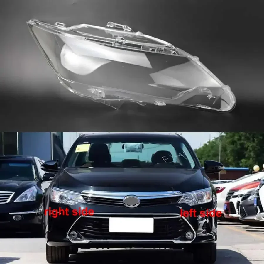 

For Toyota Camry 2015 2016 2017 Car Accessories Transparent Lampshade Imported Headlamp Lamp Cover Headlight Shell Plexiglass