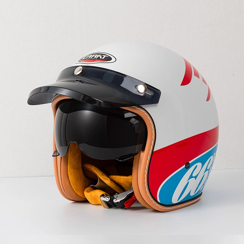 

Helmet Retro Small Shape Motorbike Helmet Open Face Helmet Japanese Style Korea Style Low Profile Motorcycle motocross