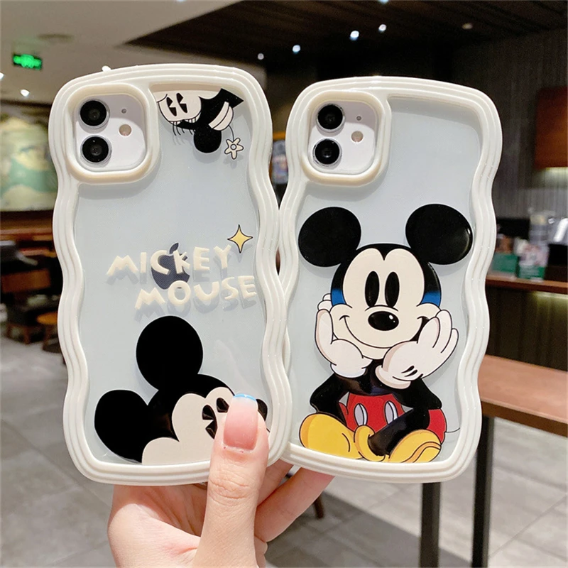 Fashion Cartoon Disney Mickey Minne Silicone Case For iPhone 12 11 Pro Max Mini X XR XS Max 7 8 6s Plus SE Shockproof Soft Cover