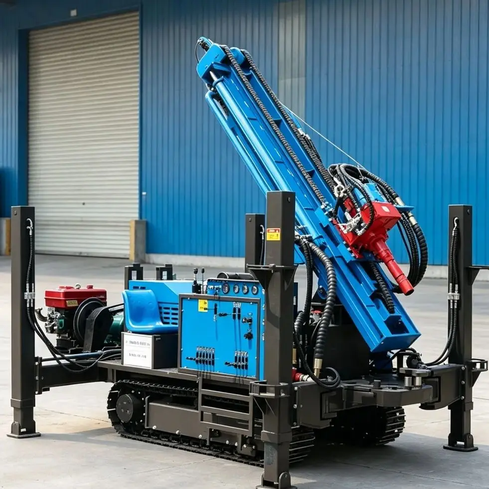 Customized Pneumatic Water Well Drilling Rig, Mud‑free Rapid Well‑forming Equipment with Compressed Air Drilling