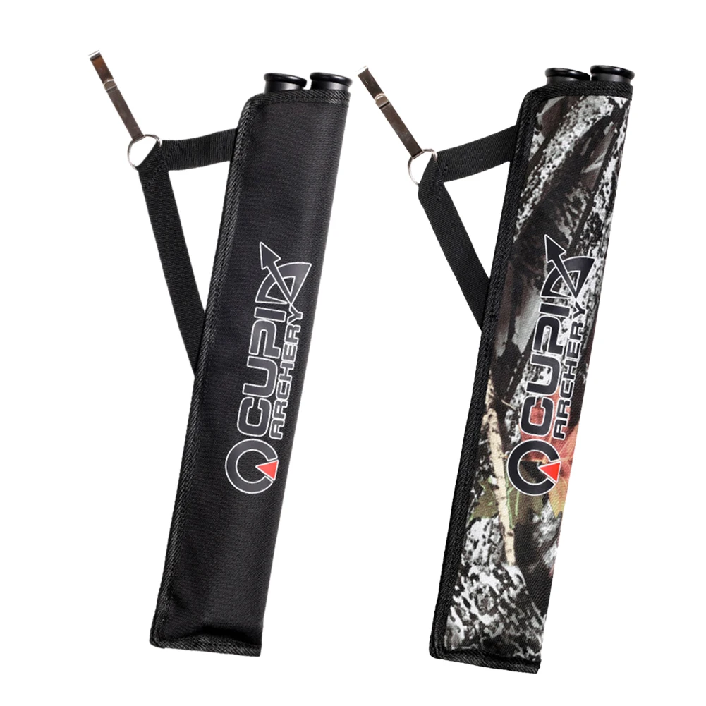 Double Tube Arrow Quiver Bag Portable Waist Hanging Archery Arrows Holder Pouch for Oudoor Hunting Accessories
