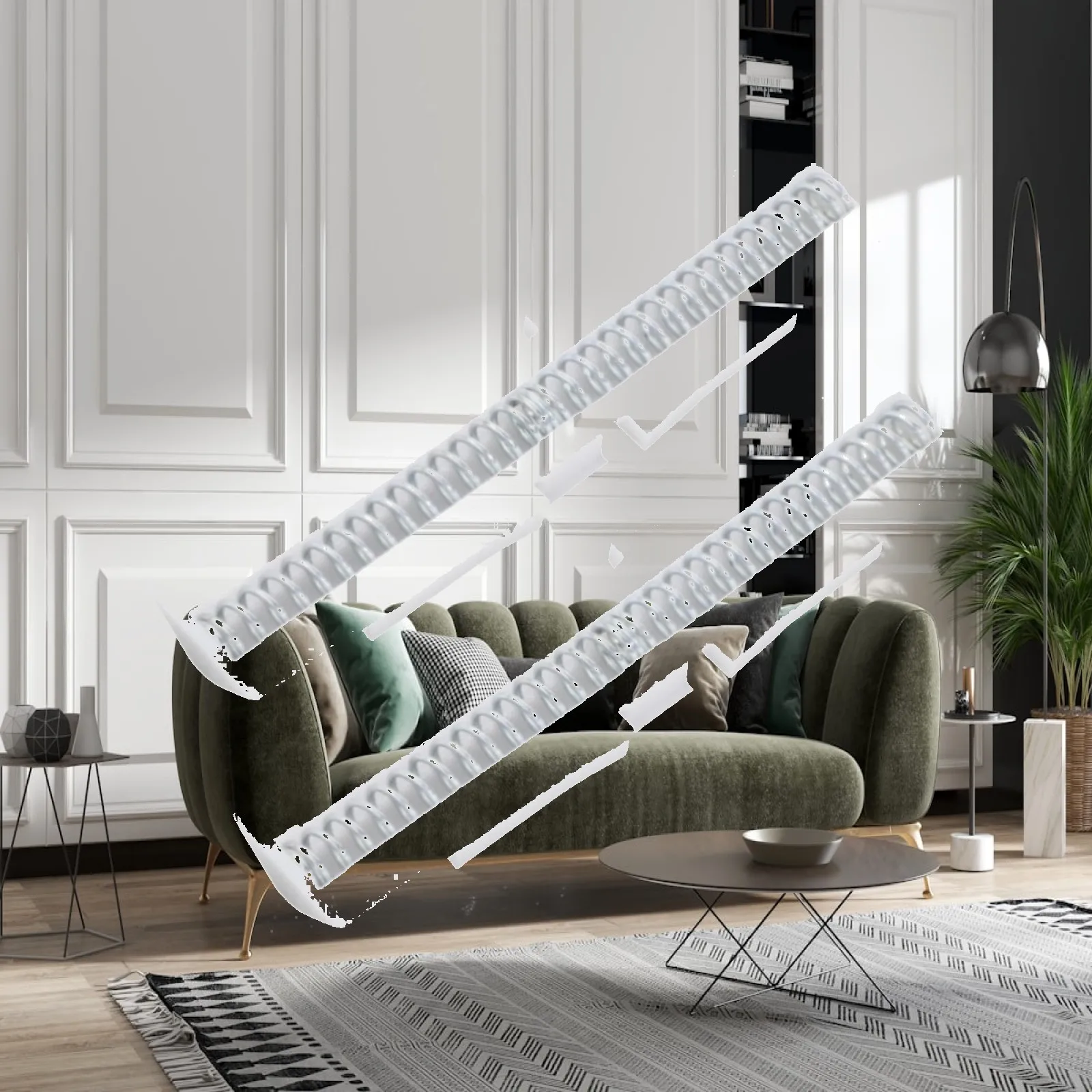 Bifold Door Slide Guide Enhanced Protection Double Spring Rail Sliding Door Accessory for Wardrobe Cabinet Mechanism